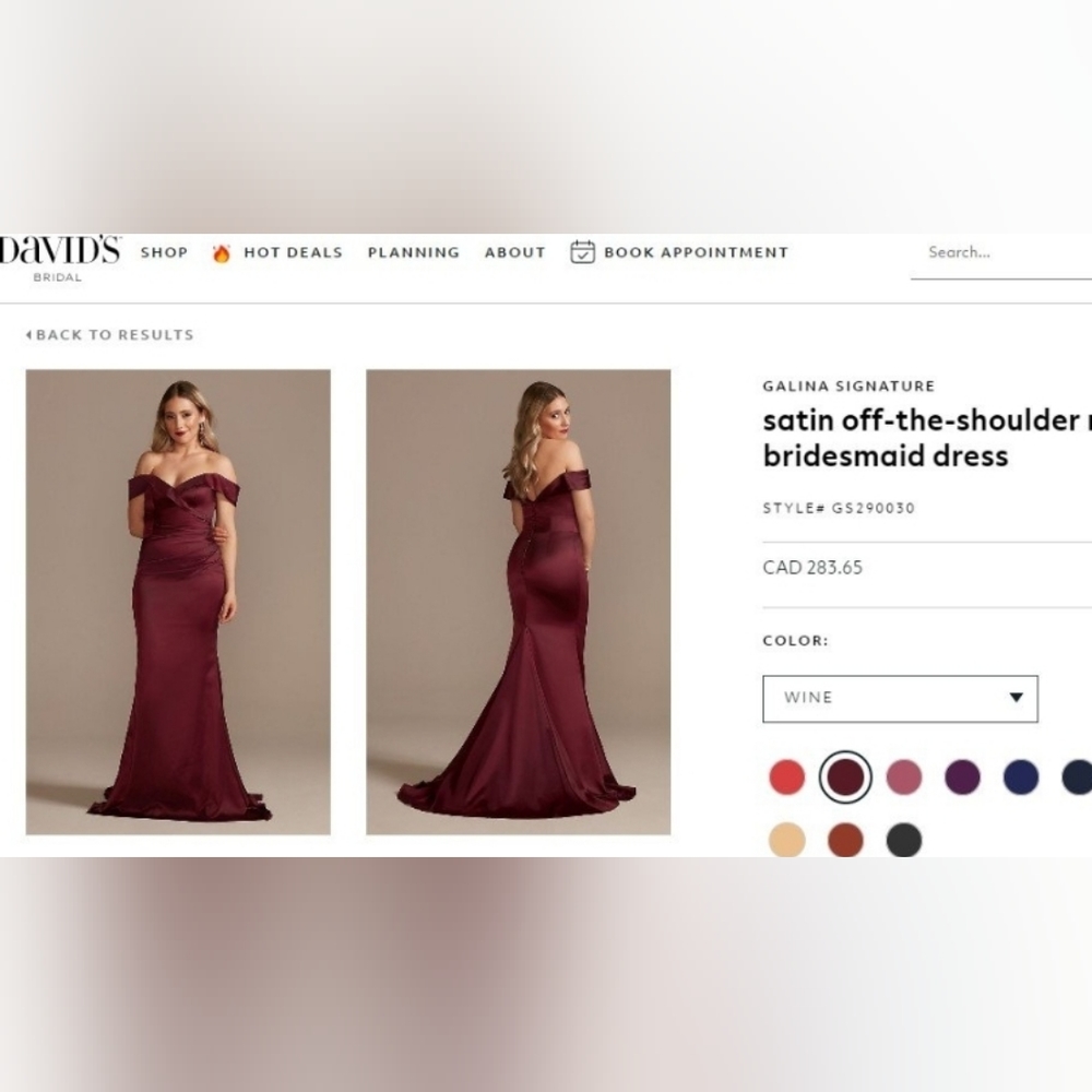 David's bridal dress